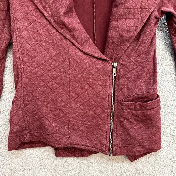 Anthropologie Dolan Left Coast XS Burgundy Lightweight Jacket Zip Front Pockets - Picture 3 of 10